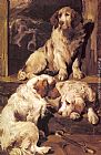 John Emms Famous Paintings - Clumber Spaniels